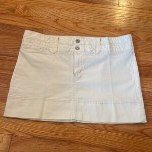 American Eagle Stretch Khaki Mini Skirt